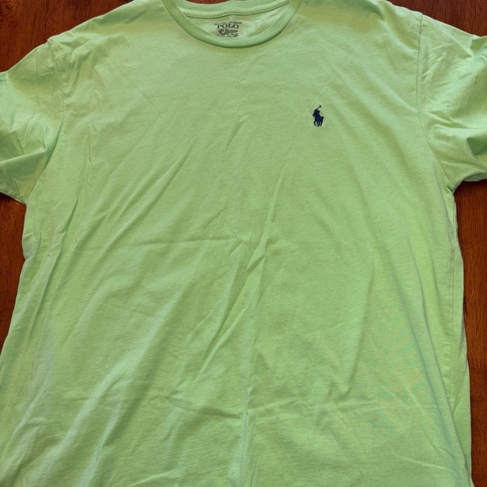 Polo by Ralph Lauren Men's Light Green Tee